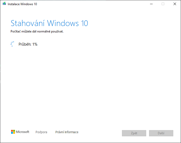Stahování ISO souboru